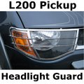 View Item Stainless Steel Headlight Guards - with cross bars for Mitsubishi L200
